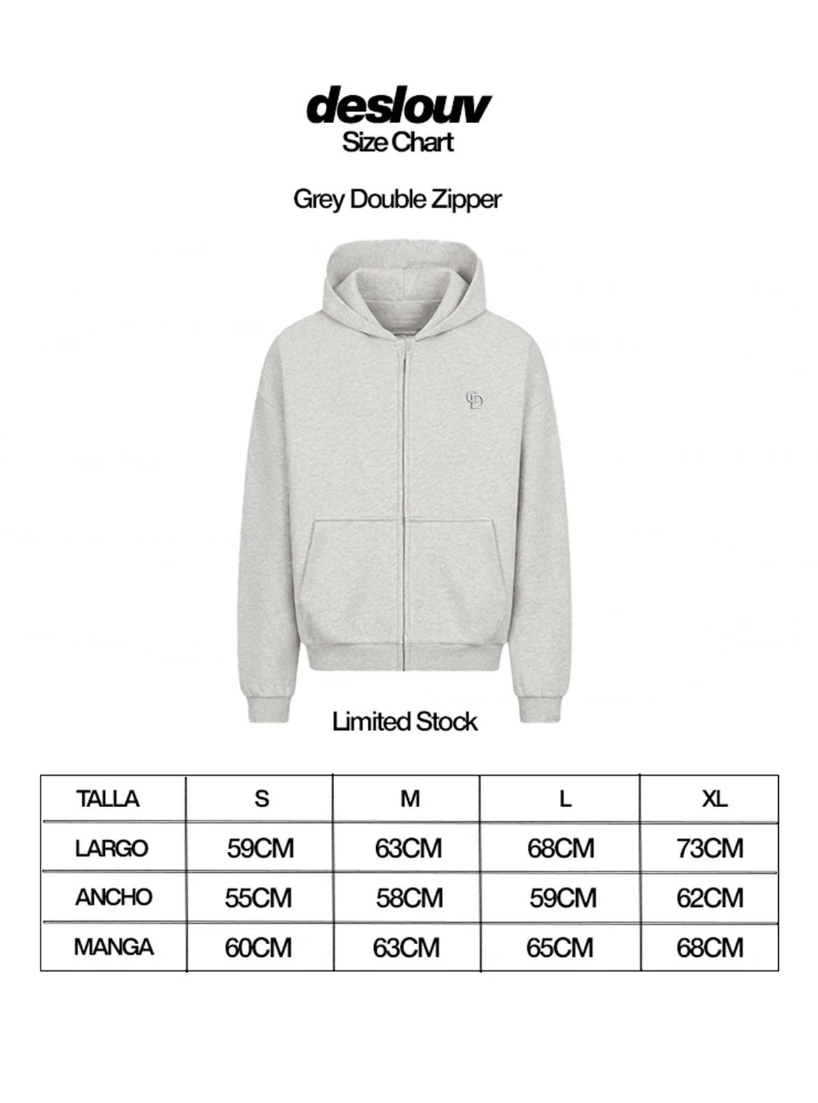 ZIP GRIS® (ENVÍOS 29 DE ABRIL)